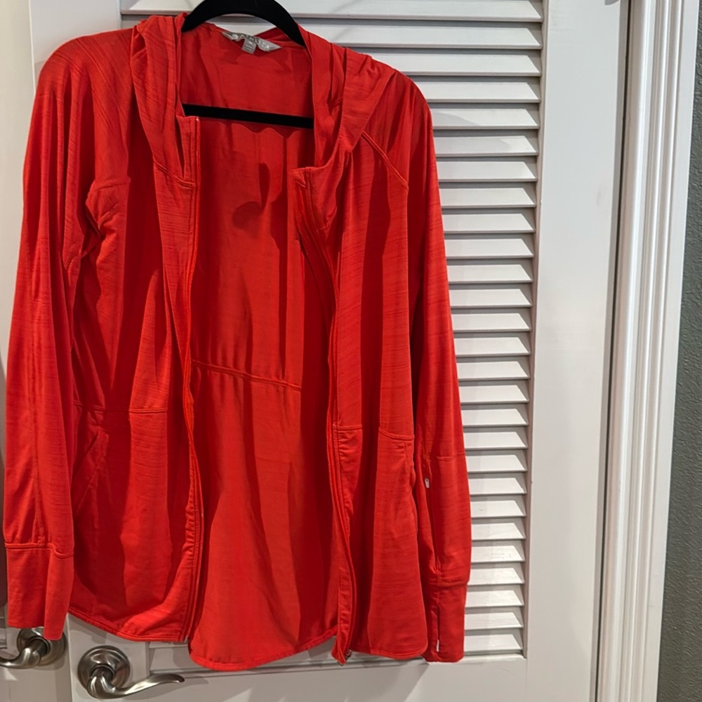 Athleta tunic length zip up